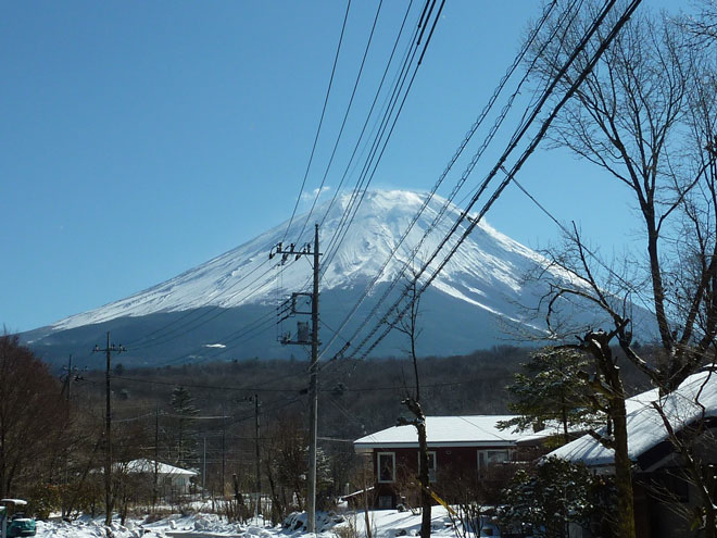 別荘地から望む富士